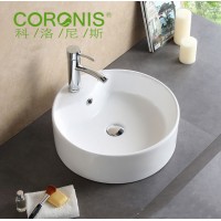 New style Coronis lavatory economic ceramic portable basin table top sink on promotion