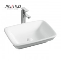 1071  Ceramic Square Table Top Wash Basin chaozhou commercial porcelain sink